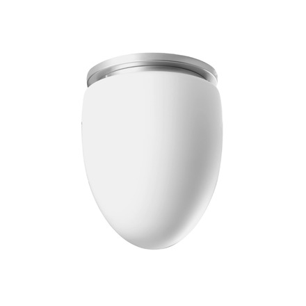 OSMONT MIR46186 MIRA stropní skleněné svítidlo stříbrná / bílá IP41 75W E27 HF