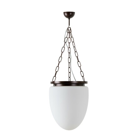 OSMONT MIR67481 MIRA R závěsné skleněné svítidlo starobronz / bílá IP40 3000 K 27W LED