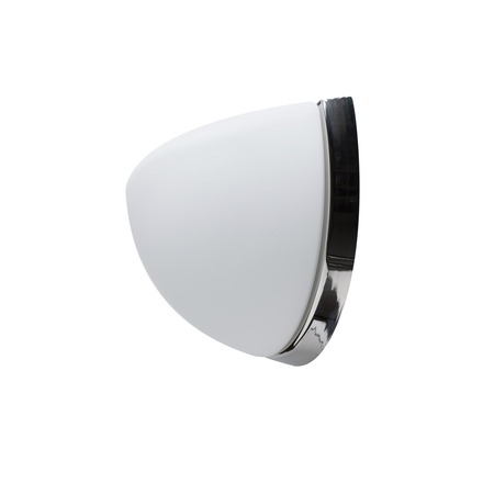 OSMONT NEL44554 NELA DL1 nástěnné skleněné svítidlo nerez leštěná / bílá IP43 60W E27