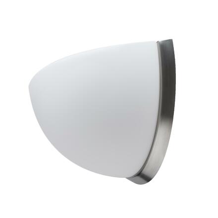 OSMONT NEL59463 NELA DL3 nástěnné skleněné svítidlo nerez broušená / bílá IP43 3000 K 13W LED