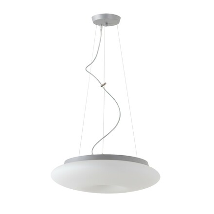 OSMONT SAT60452 SATURN L2 závěsné skleněné svítidlo stříbrná / bílá IP20 3000 K 31W LED