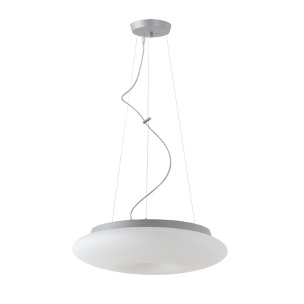 OSMONT SAT60953 SATURN L2 závěsné skleněné svítidlo stříbrná / bílá IP20 4000 K 31W LED DALI