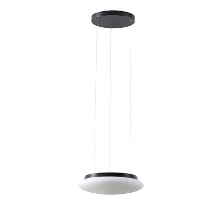 OSMONT SAT67428 SATURN LE1 závěsné skleněné svítidlo černá / bílá IP20 3000 K 16W LED