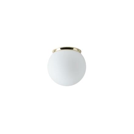 OSMONT STY61724 STYX 1 stropní/nástěnné skleněné svítidlo mosaz leštěná / bílá IP65 4000 K 8W LED