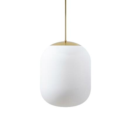 OSMONT TAN62314 TANIA P2 HP závěsné skleněné svítidlo mosaz leštěná / bílá IP40 3000 K 59W LED