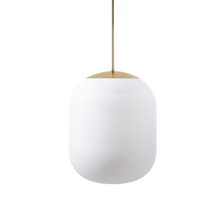 OSMONT TAN62318 TANIA P2 HP závěsné skleněné svítidlo mosaz leštěná / bílá IP40 3000 K 58W LED DALI