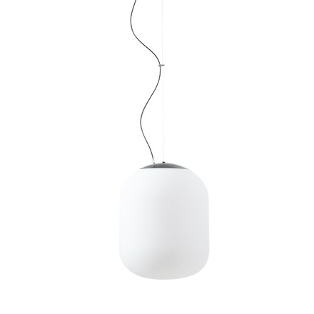 OSMONT TAN62344 TANIA L1 HP závěsné skleněné svítidlo černá / bílá IP40 3000 K 52W LED