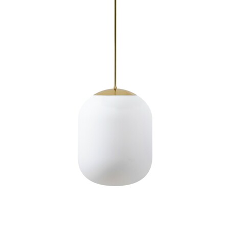 OSMONT TAN62761 TANIA P1 HP závěsné skleněné svítidlo mosaz leštěná / bílá IP40 4000 K 52W LED