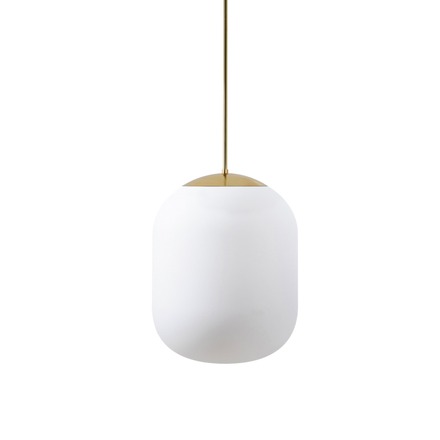 OSMONT TAN62768 TANIA P1 HP závěsné skleněné svítidlo mosaz leštěná / bílá IP40 4000 K 52W LED DALI