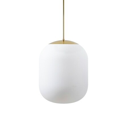 OSMONT TAN62810 TANIA P2 HP závěsné skleněné svítidlo mosaz leštěná / bílá IP40 4000 K 59W LED