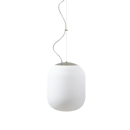 OSMONT TAN62852 TANIA L1 HP závěsné skleněné svítidlo nerez leštěná / bílá IP40 4000 K 52W LED