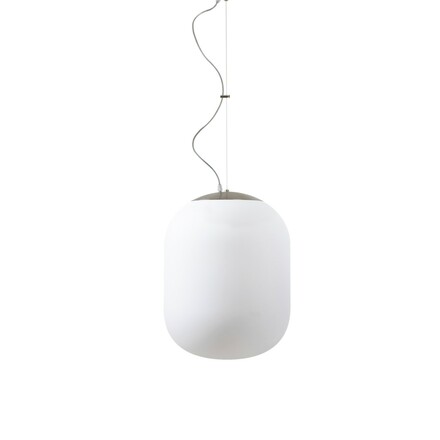 OSMONT TAN62856 TANIA L1 HP závěsné skleněné svítidlo nerez broušená / bílá IP40 4000 K 52W LED