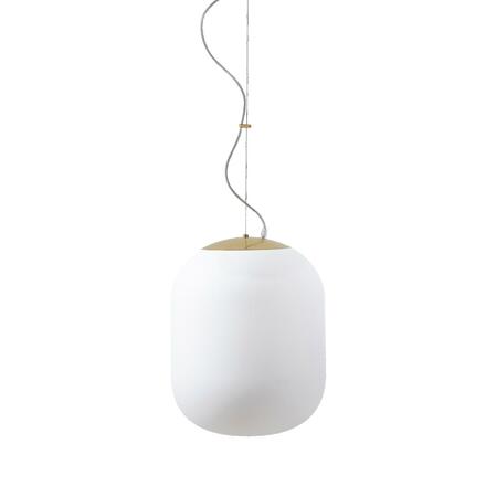 OSMONT TAN62868 TANIA L2 HP závěsné skleněné svítidlo mosaz leštěná / bílá IP40 4000 K 59W LED