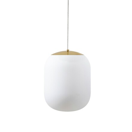 OSMONT TAN62884 TANIA S1 HP závěsné skleněné svítidlo mosaz leštěná / bílá IP40 4000 K 52W LED
