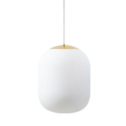OSMONT TAN62894 TANIA S2 HP závěsné skleněné svítidlo mosaz leštěná / bílá IP40 4000 K 59W LED