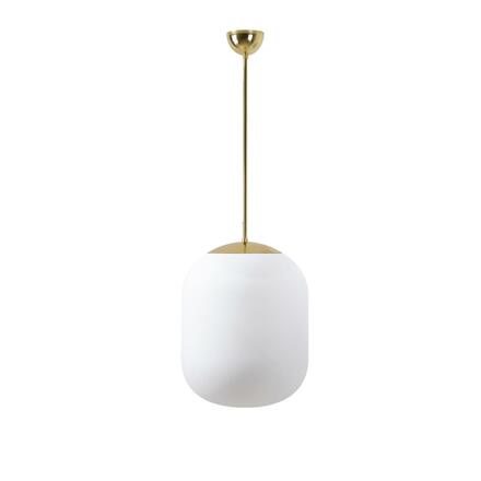 OSMONT TAN66411 TANIA P1 závěsné skleněné svítidlo mosaz leštěná / bílá IP40 3000 K 27W LED