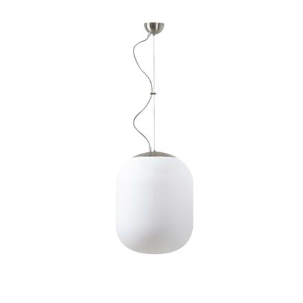 OSMONT TAN67816 TANIA L1 závěsné skleněné svítidlo nerez broušená / bílá IP40 4000 K 27W LED