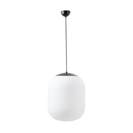 OSMONT TAN67852 TANIA S1 závěsné skleněné svítidlo černá / bílá IP40 4000 K 27W LED