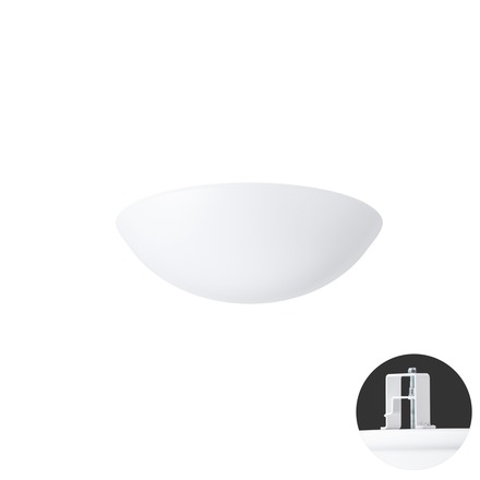 OSMONT TIT65002 TITAN V1 stropní/nástěnné plastové polovestavné svítidlo bílá IP44 3000 K 14W LED DALI