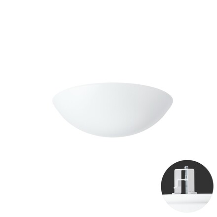 OSMONT TIT65503 TITAN V1 stropní/nástěnné plastové polovestavné svítidlo bílá IP44 4000 K 18W LED