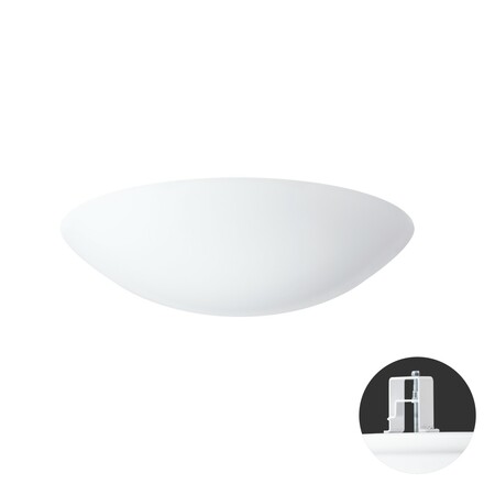 OSMONT TIT65551 TITAN V3 stropní/nástěnné plastové polovestavné svítidlo bílá IP44 4000 K 54W LED HF
