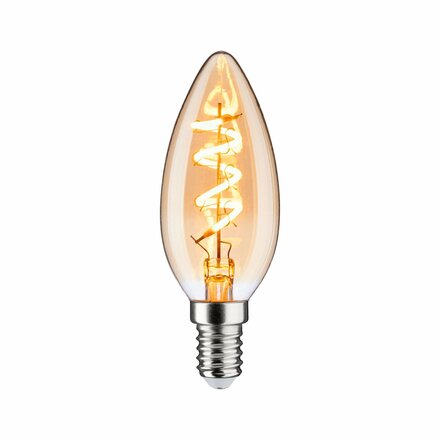 PAULMANN Vintage Edition LED svíčka E14 230V 4W 1800K stmívatelné zlatá