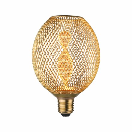 PAULMANN Kovic Glow Standard 230V LED Globe E27 Helix 3,5W 1800K mosaz 290.88