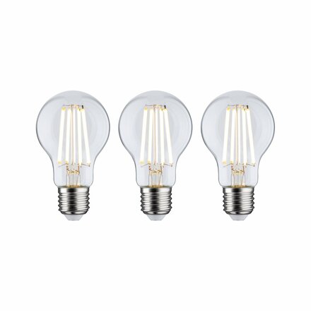 PAULMANN Eco-Line Filament 230V LED žárovka E27 3ks-sada 3x4W 3000K čirá