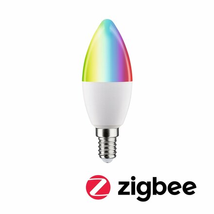 PAULMANN Standard 230V Smart Home Zigbee 3.0 LED svíčka E14 5W RGBW+ stmívatelné mat