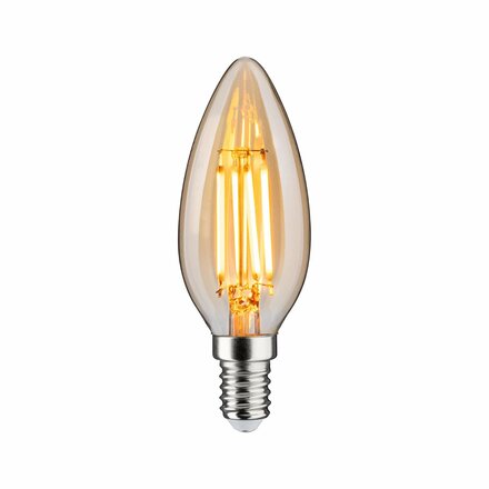PAULMANN 1879 Filament 230V 3-krokové-stmívatelné LED svíčka E14 3 Step Dim 4,9W 1800K stmívatelné zlatá