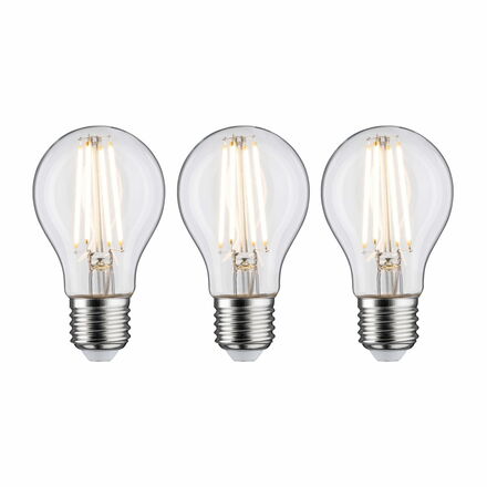 PAULMANN Filament set LED žárovka E27 230V 3x9W 2700K stmívatelné čirá