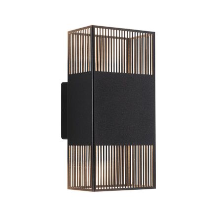 PAULMANN LED nástěnné svítidlo Tharin IP44 3000K 120x104mm 2x3,7W černá