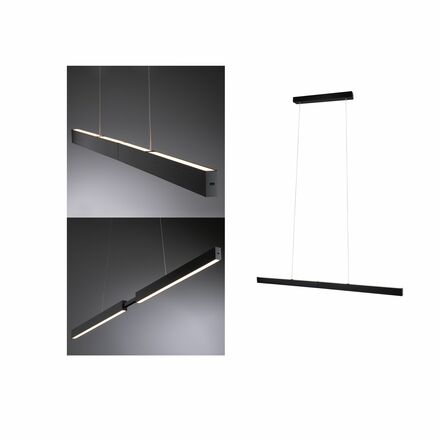 PAULMANN LED závěsné svítidlo s bezdotykovým ovládáním Aptare 2700K 16,5W černá stmívatelné