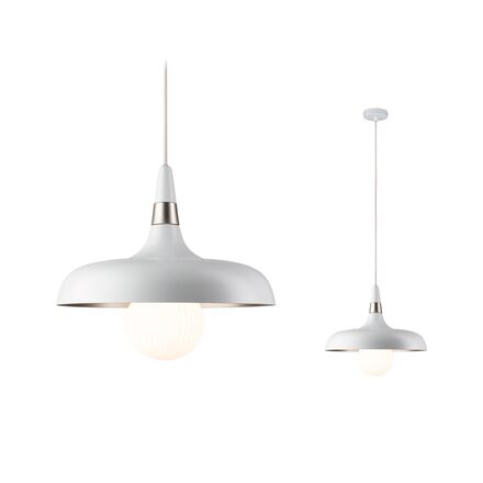 PAULMANN Závěsné svítidlo Juna E27 max. 20W šampaň/bílá mat stmívatelné kov