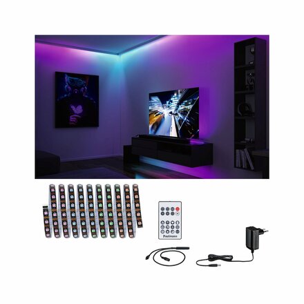 PAULMANN EntertainLED LED pásek Dynamic RGB 3m 5W 60LEDs/m RGB+ 10VA