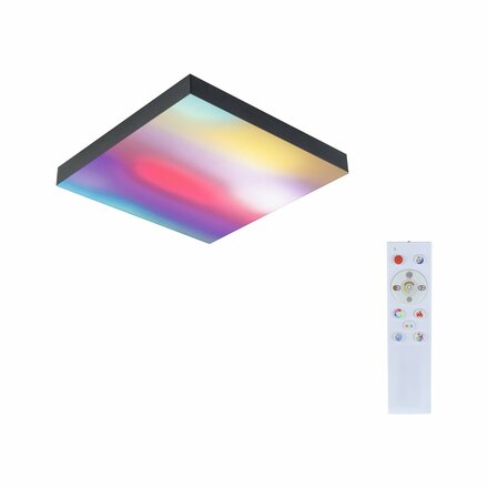 PAULMANN LED Panel Velora Rainbow dynamicRGBW hranaté 295x295mm 1420lm RGBW černá