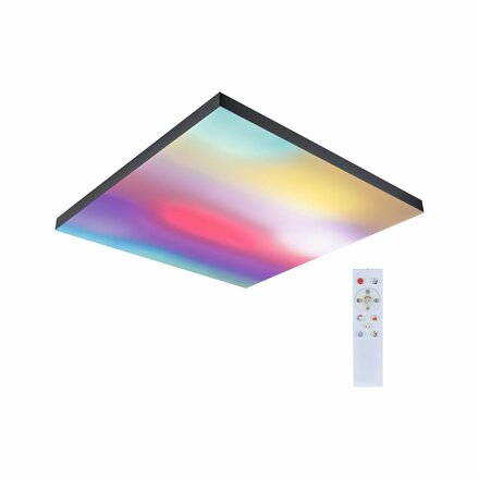 PAULMANN LED Panel Velora Rainbow dynamicRGBW hranaté 595x595mm 3520lm RGBW černá