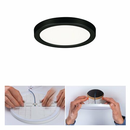 PAULMANN VariFit LED vestavné svítidlo Areo IP44 kruhové 118mm 4000K černá