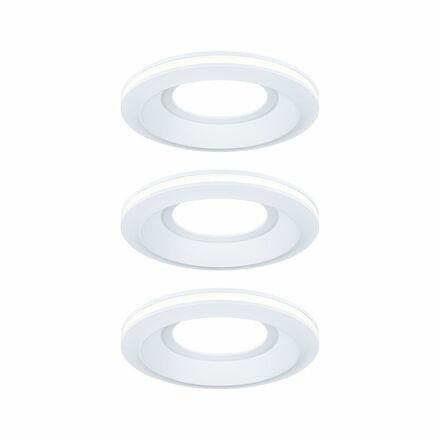 PAULMANN LED vestavné svítidlo Sormus 3ks sada IP65 kruhové 100mm 3x4,8W / 1,5W / 230V 3000K bílá