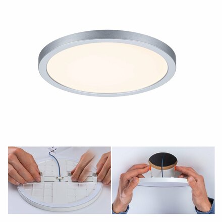 PAULMANN LED vestavné svítidlo Areo VariFit IP44 kruhové 175 13W 3.000K matný chrom 930.34