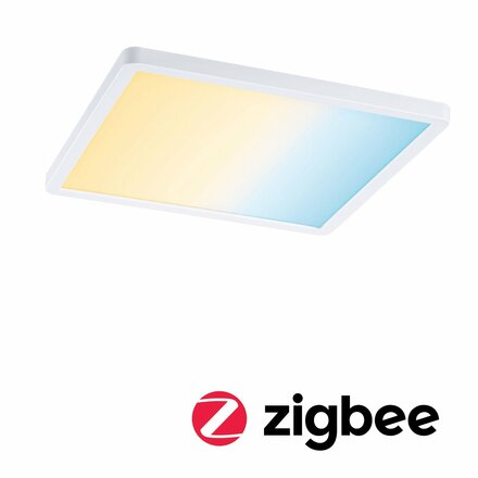 PAULMANN Smart Home Zigbee LED vestavné svítidlo Areo VariFit IP44 hranaté 230x230mm 16W bílá měnitelná bílá 930.48