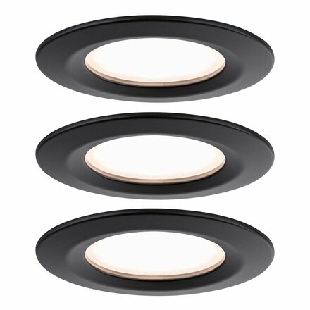 PAULMANN LED vestavné svítidlo Nova Plus Coin základní sada nevýklopné IP44 78mm Coin 3x6W 230V stmívatelné 2700K