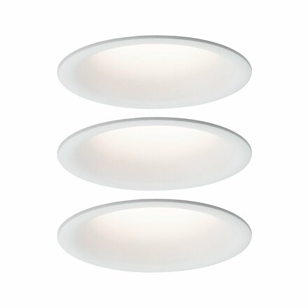 PAULMANN Vestavné svítidlo LED Cymbal 3x6,8W bílá mat proti oslnění stmívatelné 934.15 P 93415