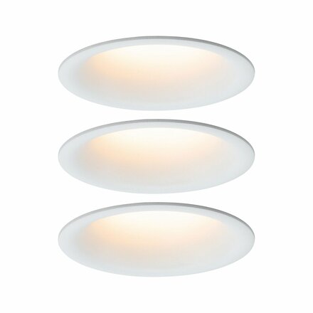 PAULMANN Vestavné svítidlo LED Cymbal 3x6,5W bílá mat proti oslnění stmívatelné 934.19 P 93419