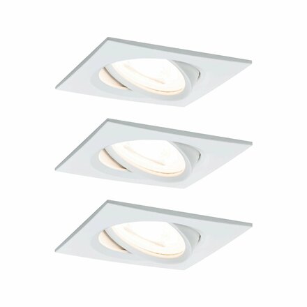 PAULMANN Vestavné svítidlo LED Nova hranaté 3x6,5W bílá mat výklopné 934.54 P 93454
