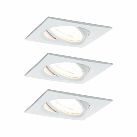 PAULMANN Vestavné svítidlo LED Nova hranaté 3x6,5W bílá mat výklopné 934.54 P 93454