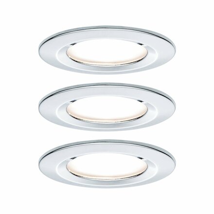 PAULMANN Vestavné svítidlo LED Nova kruhové 3x6,5W chrom nevýklopné 3-krokové-stmívatelné 934.99 P 93499