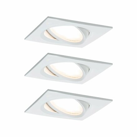 PAULMANN Vestavné svítidlo LED Nova Plus hranaté 3x6,8W bílá mat výklopné stmívatelné 936.78 P 93678