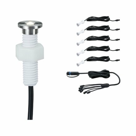 Paulmann Plug&Shine Set vestavné svítidlo MicroPen II IP67 3000K 5x0,22W 936.94 P 93694