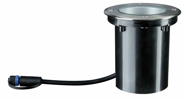 VÝPRODEJ VZORKU Paulmann Plug&Shine zemní svítidlo IP67 3000K 38° 3,3W 24V stříbrná nastavitelné 939.06 P 93906